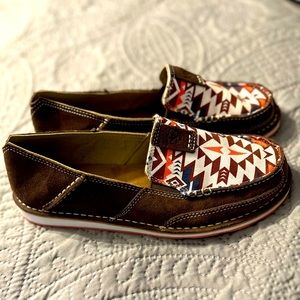 Ariat Women’s Leather, Suade, Western, slip on shoes